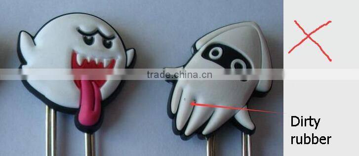 Rubber soft pvc flat metal paper clip