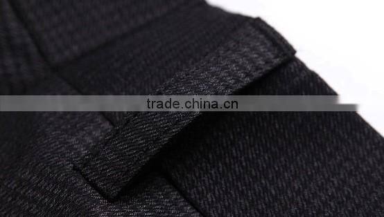 new model fashion wholesale High Quality skinny Black single pleat business dress man pants mens trousers