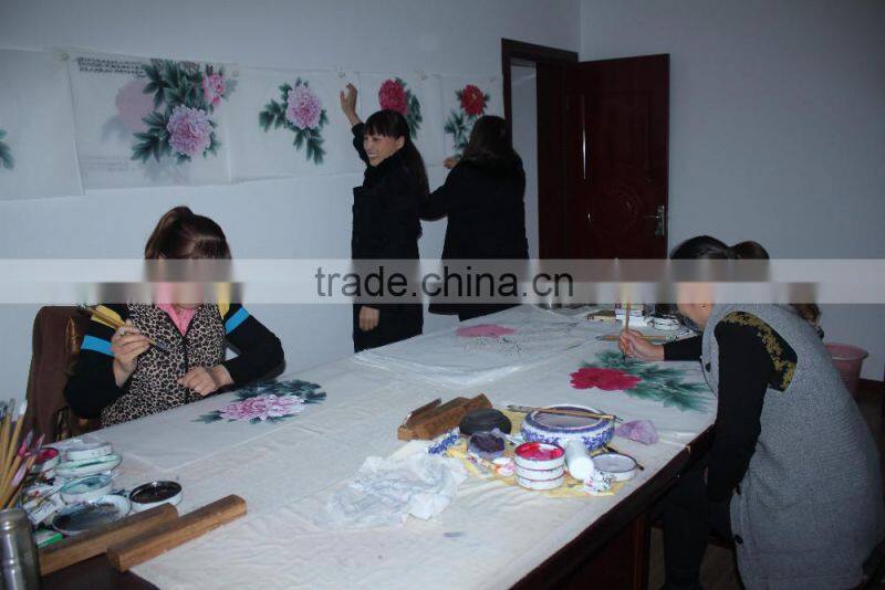 100% handmade painting 100% specifical silk base material China painting