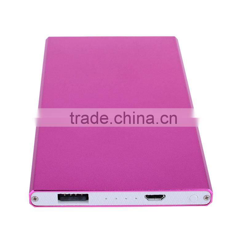 2015 Mobile accessories portable power bank bank charger slim power bank