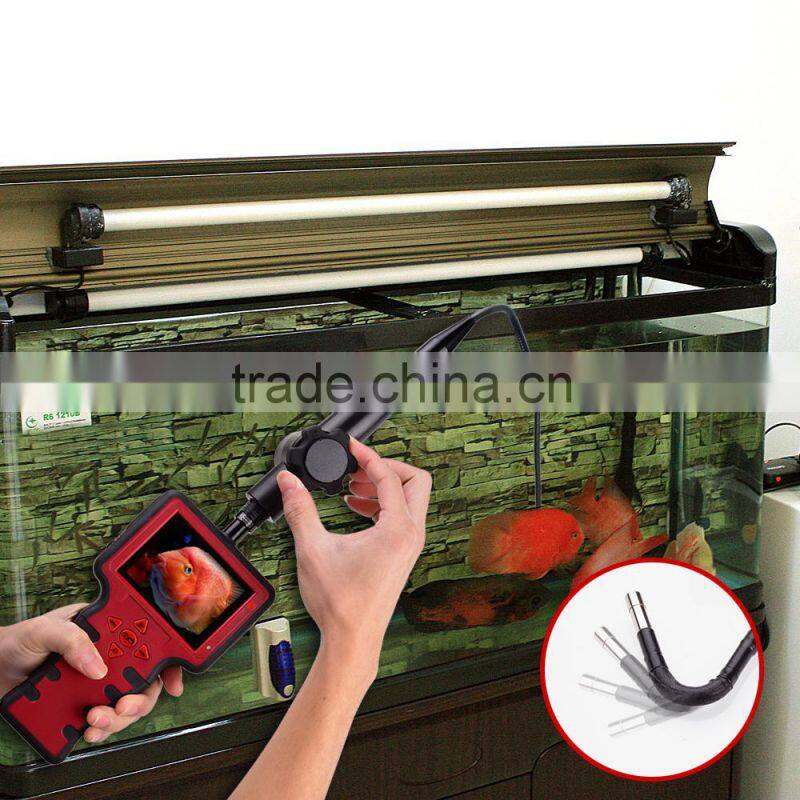 Recordable 3.5" 5.5mm Endoscope Borescope Zoom DVR 2 way 180 Adjust 1m Video Industrial Inspection Camera