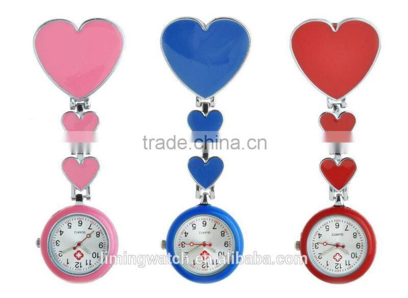 japan movement nurse watch/digital nurse watch/brooch nurse watch