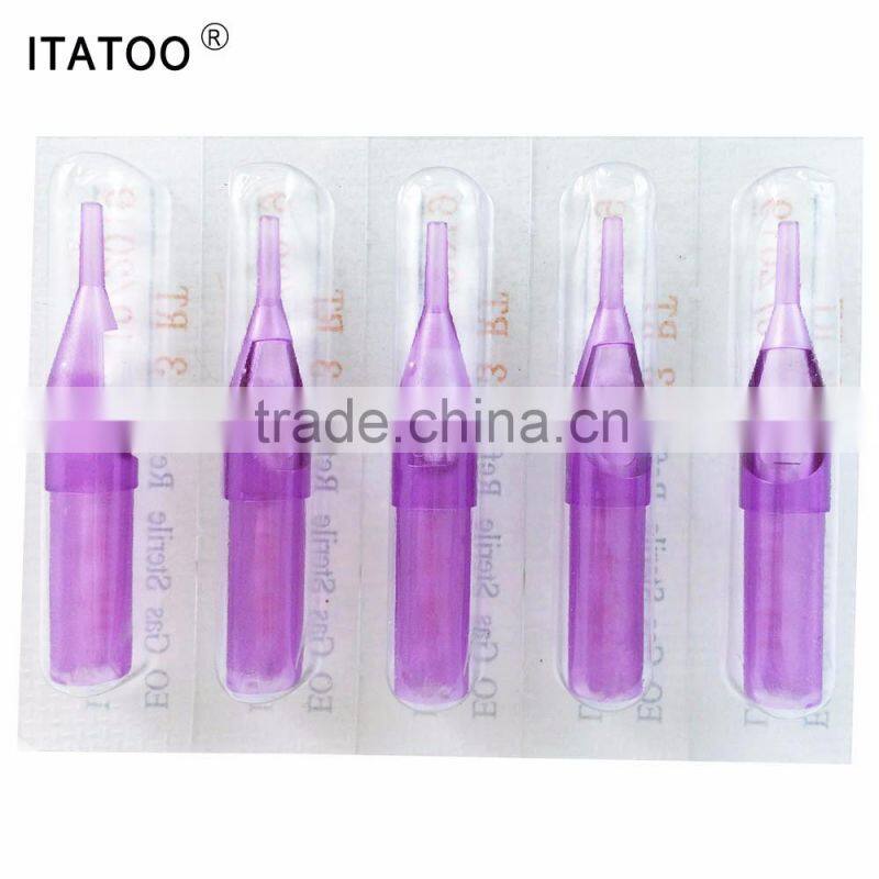 High quality purple disposible tattoo needle tip 3RT