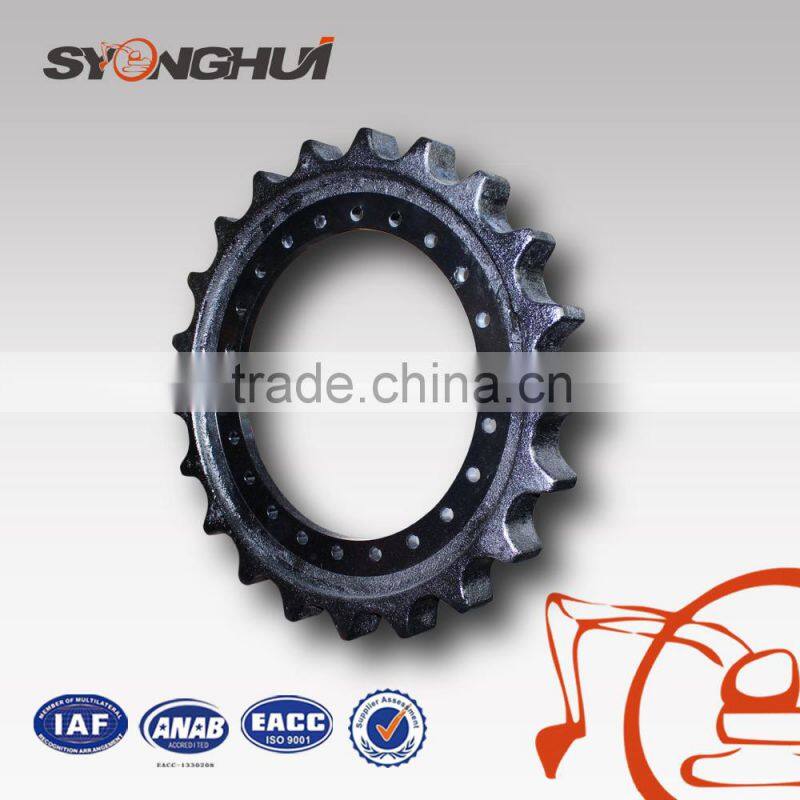 Highly-efficient excavator undercarriage sprocket for IHI55 track drive wheel