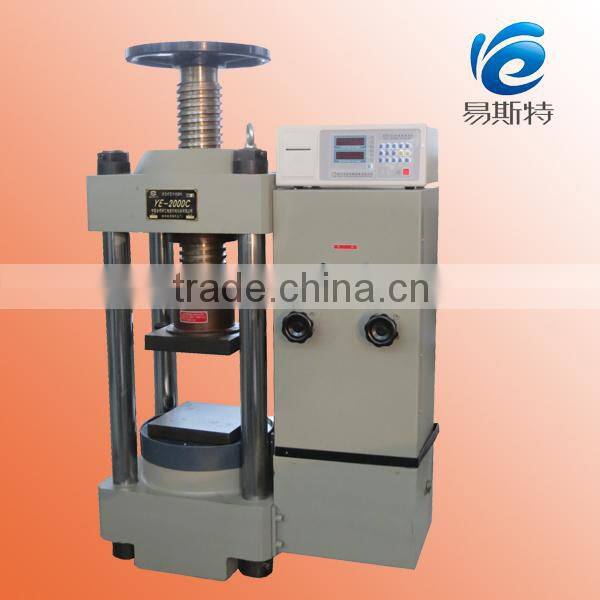 YAW-2000 Computer control crush testing machine