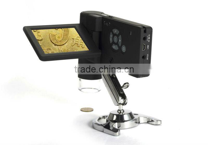 3inches high quality 5Megapixel education/surgical LCD mini microscope with 1000x magnification