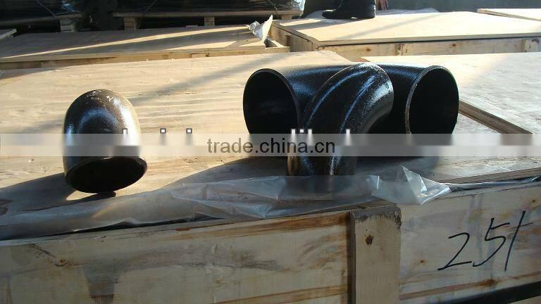 carbon steel butt weld seamless 45&90D black pipe elbow ASME B16.9 A234WPB