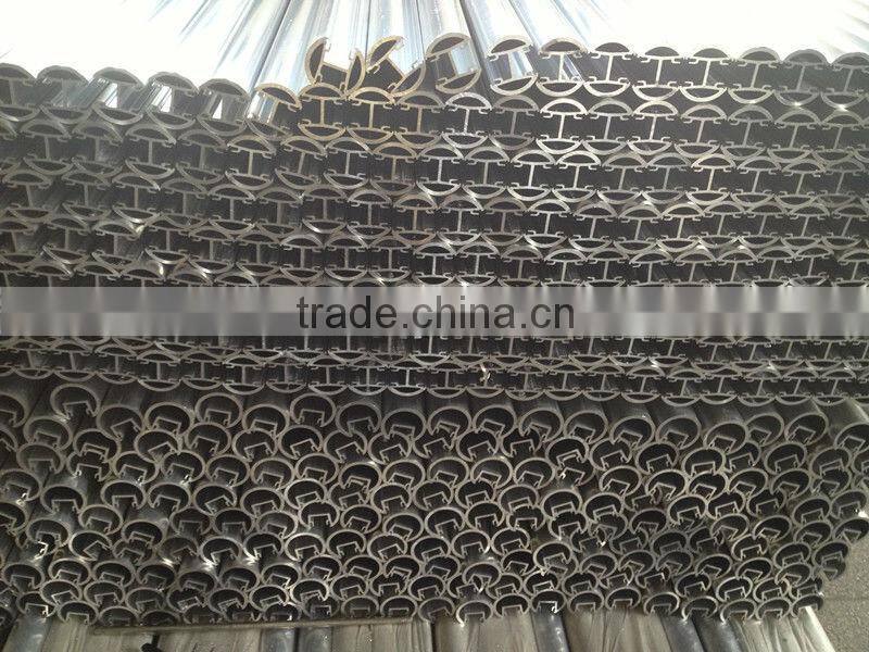 Shenzhen launch aluminum glass balustrade with plastic insert to hold 1/2" glass