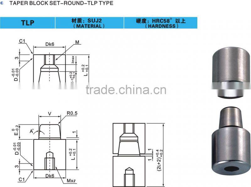 plastic injection mould parts round Locating unit