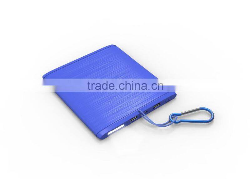 2015 newest hot selling chrismas gift colorful large capacity samples available solar power bank