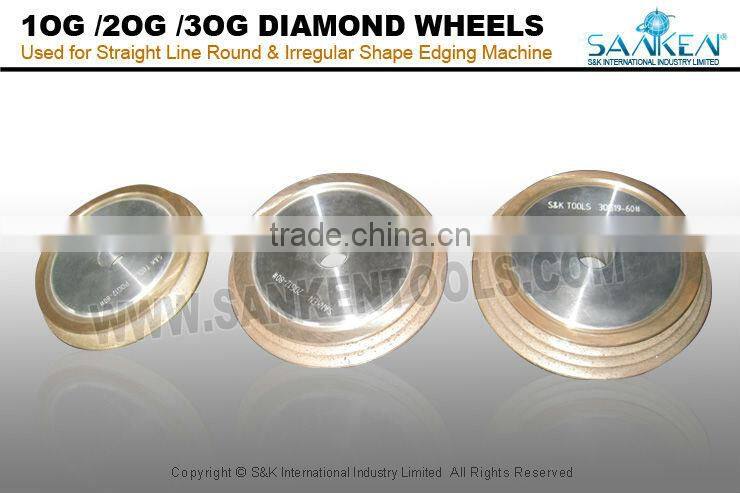 Flat edge grinding glass cutting diamond wheels diamond polishing wheels