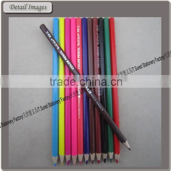 12 Pieces Muti Color Pencil Set With Tin Box With Sharpener