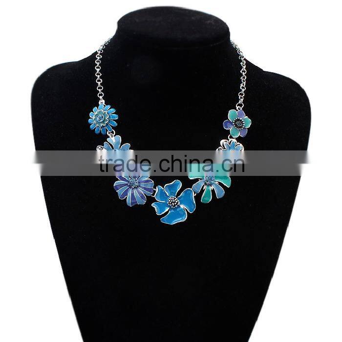 Women jewelry wholesale beautiful colorful hawaii flower necklace