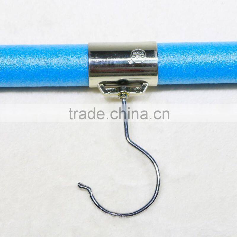 wholesale durable blue fancy folding sponge clothes hanger for display