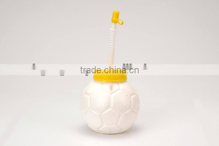 Plastic water bottles football