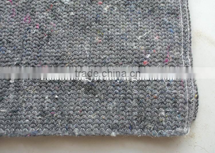 Stitch bonded nonwoven grey color cotton mop cloth., cotton floor mop cloth