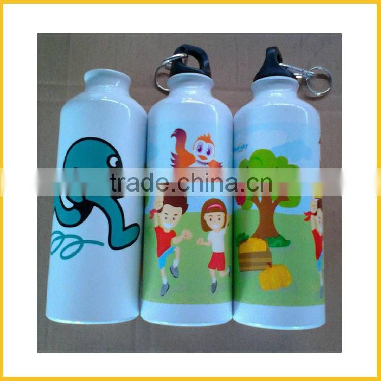 Silkscreen logo printing aluminium bottle easy carry AB50