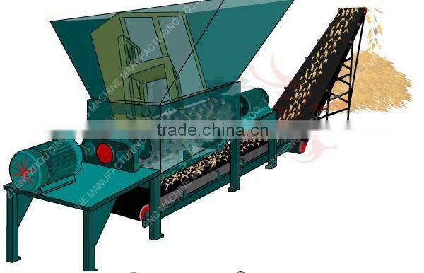 Commercial use two roller rubber tire crusher