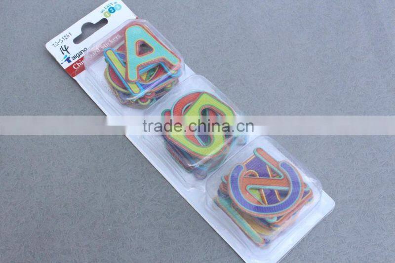 China factory Customized chipboard alphabet letter sticker