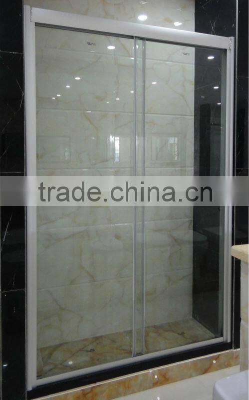 bathroom sliding glass screen shower door D816