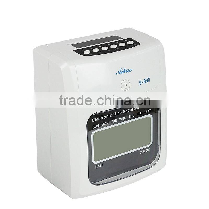 time card punch attendance machine