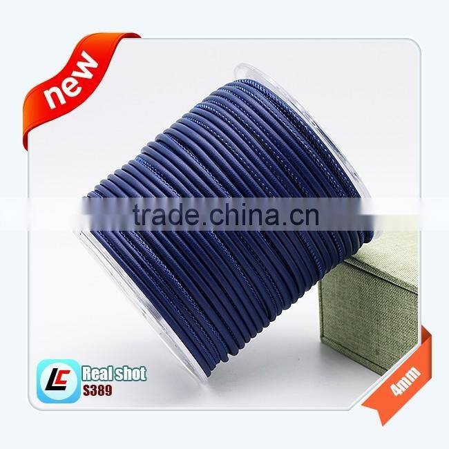 4mm Grey newest sheepskin fashion leather bracelet string