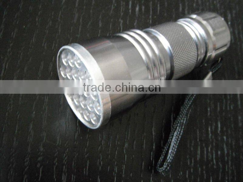Aluminum Alloy 21LED flashlight touch
