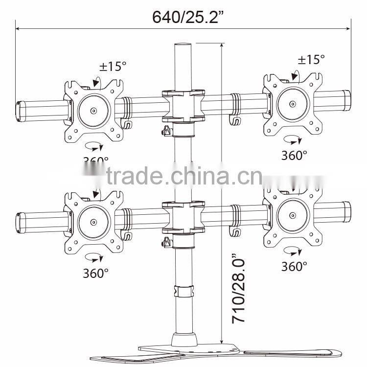 Cheapest 15"-27" lcd /led / tv stand monitor stand