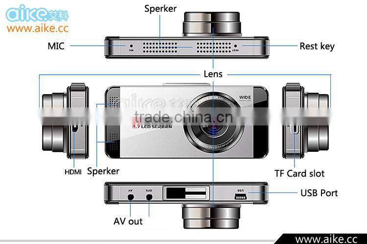 2016 New Full HD 1080P Car Camera Night Vision 170 Degree WDR G-Sensor Mini Camcorder