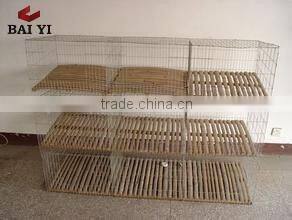 BAIYI Cheap Large Metal Tiers Cage For Baby and Mother / Commercial Rabbit