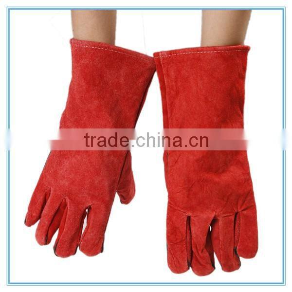 Cow Split Welding Gloves/cow split welding leather gloves/leather working welding gloves