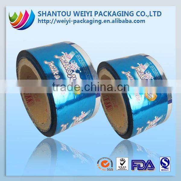 heat cup sealing lidding film for plastic cup