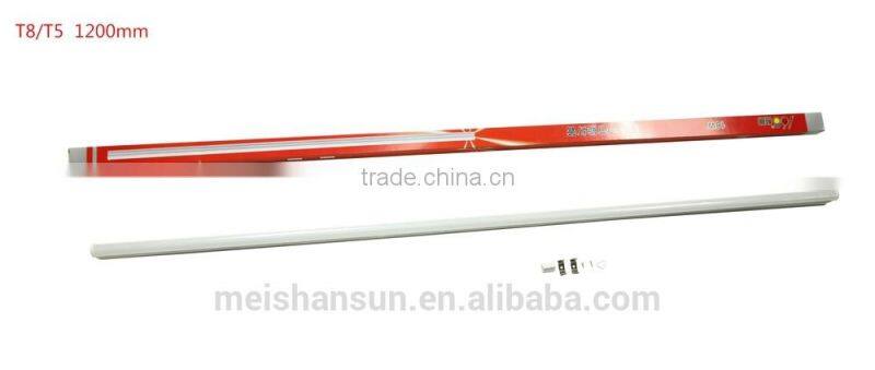 18w 1200mm long T8 PC cover and aluminum tube integration and no bracket light