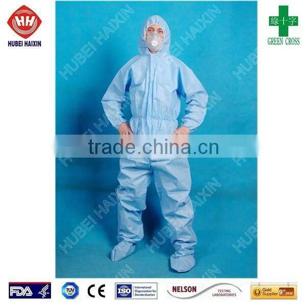 Manufacture disposable coverall comfortable hospital uniform