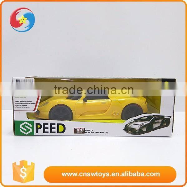 2016 Wholesale children gift yellow plastic programmable toy car