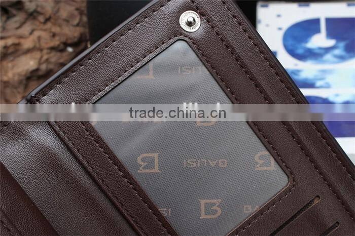 Business Wholesale Men Long Wallet Faux Leather Card Coin Hand Purse