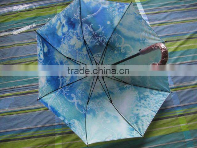 double layer ladies' straight umbrella