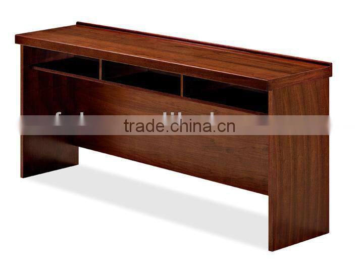 high end leather top court desk for 3 people FOH-Y05B