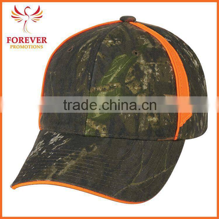 Hot Selling Caps Custom Logo Print Oak Tree Camouflage Print Baseball Cap