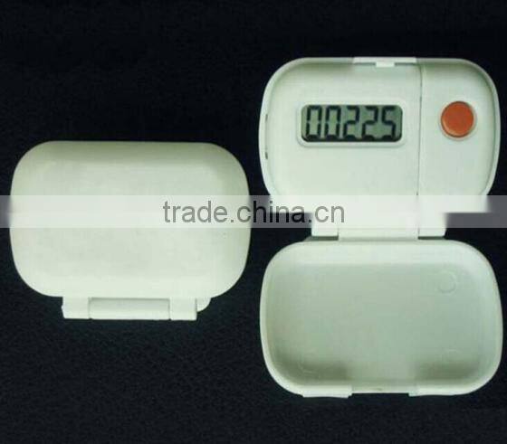 Portable Digital Single Function Flip Pedometer
