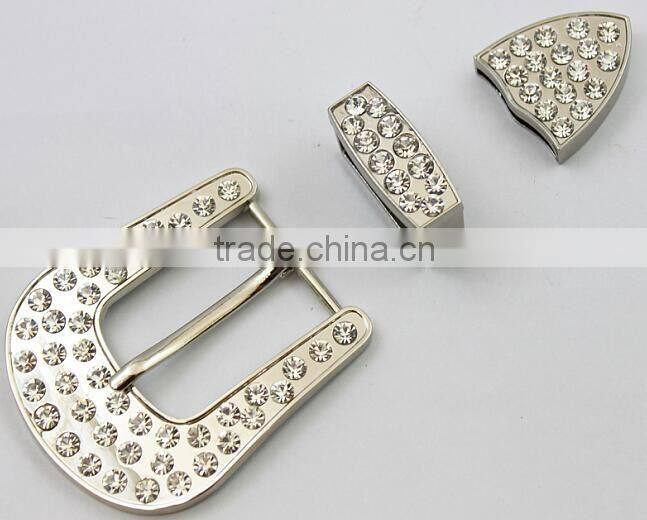 Fashion nickel buckle with 3pc for leather belt