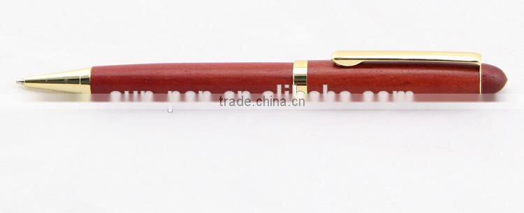 high-end advertising metal wooden ball pen