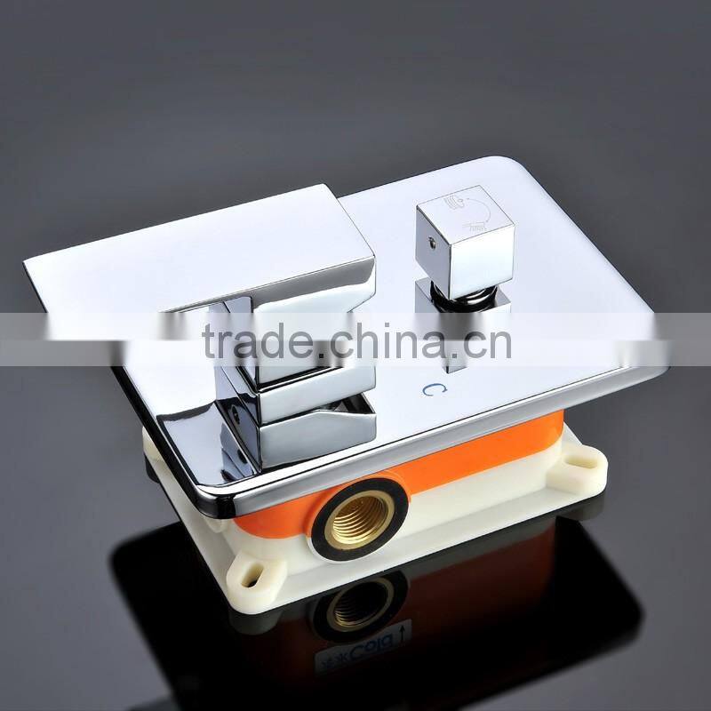 fashion bathroom accessories european polished stainless steel shower head temperature control LED color shower faucet set