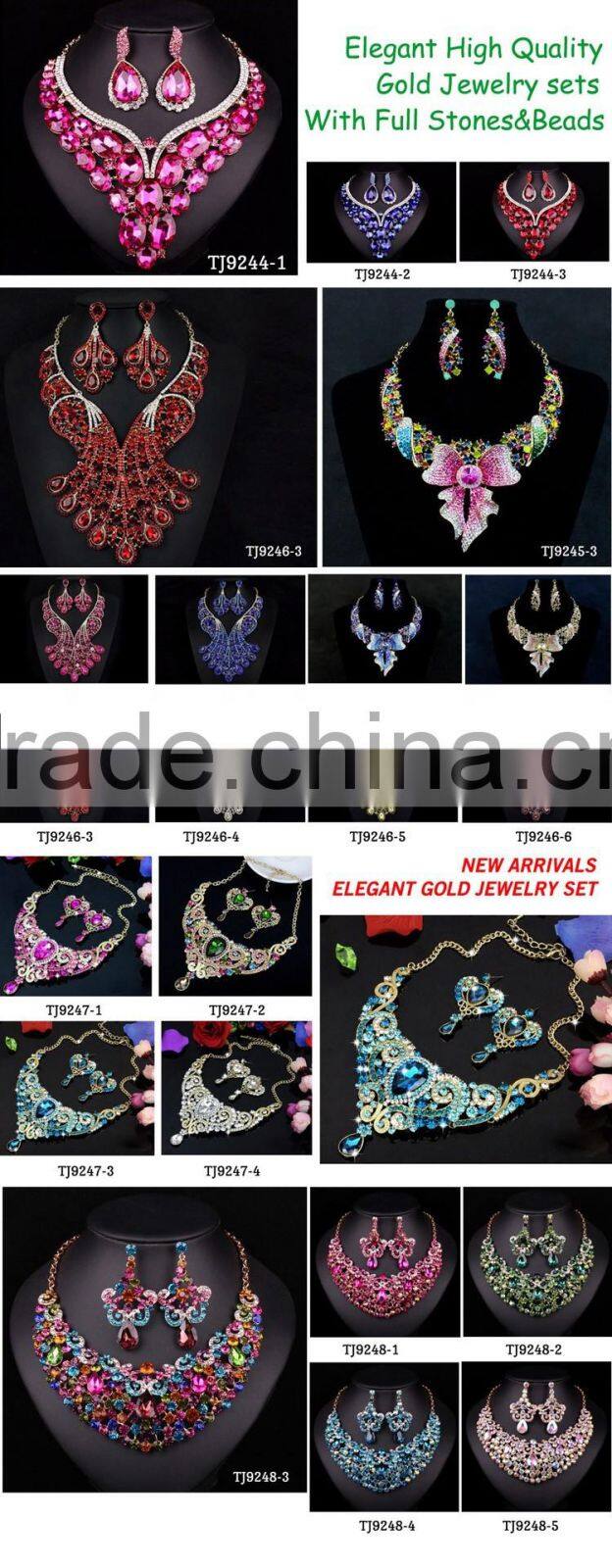 high quality rajwadi necklace set/dubai gold jewelry set/costume african jewelry sets for bridal