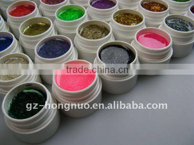30 Color Glitter Nail Art UV Gel Set-HN725
