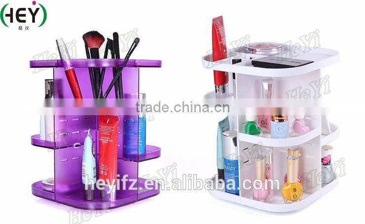 2016 Hot Selling ABS Multi Layer 360 Degree Rotating Cosmetics Storage Organizer