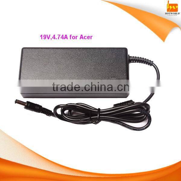 19V 4.74A 90W 5.5x1.7mm universal laptop charger for Acer Travelmate 5620 7520