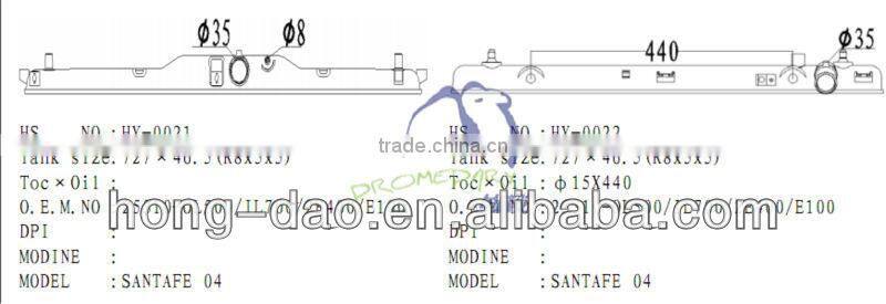 Auto radiator tank of Hyundai