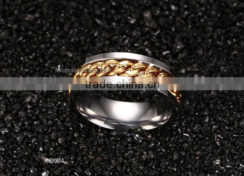 Stainless steel chain Men's Rings Personalized Rings wholesale