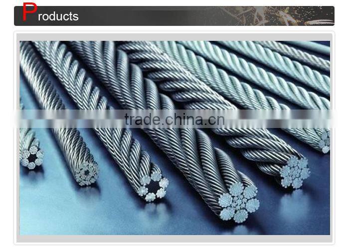 Best quality classical 7x19 elevator steel wire rope
